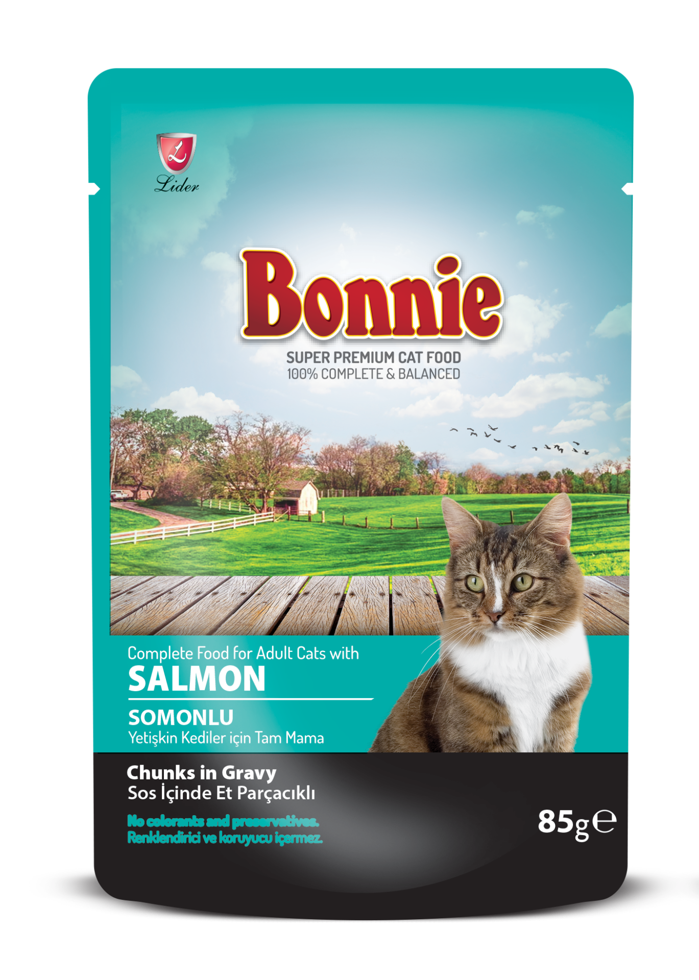 Bonnie Somonlu Yetişkin Kedi Yaş Maması 85 gr