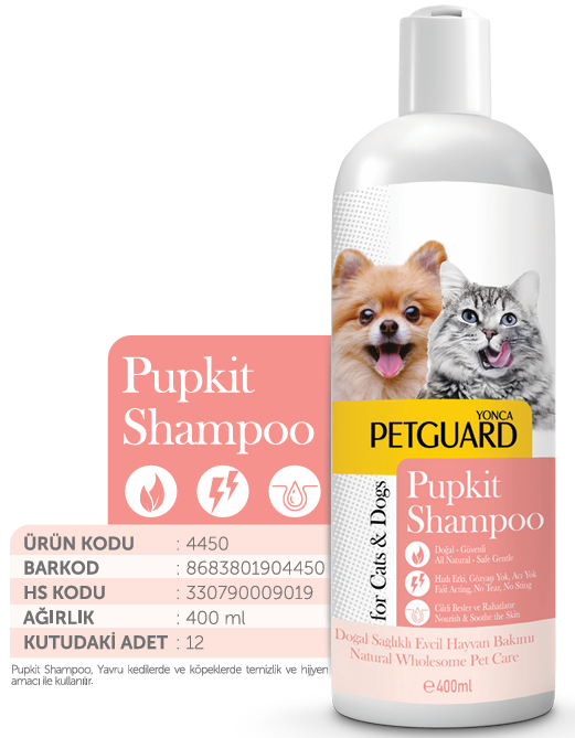 Petguard Pupkit Yavru Kedi Köpek Şampuanı 400 ml