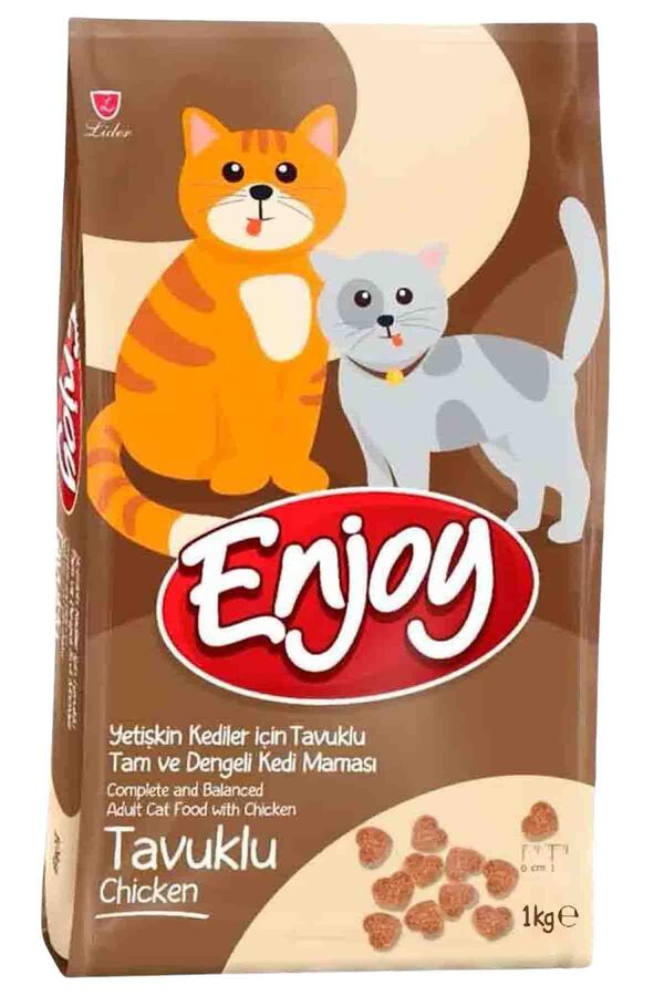 Enjoy Tavuklu Yetişkin Kedi Maması 1 kg