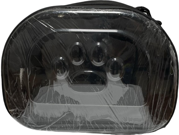 İbapet Pati Desenli Taşıma Çantası (Siyah)