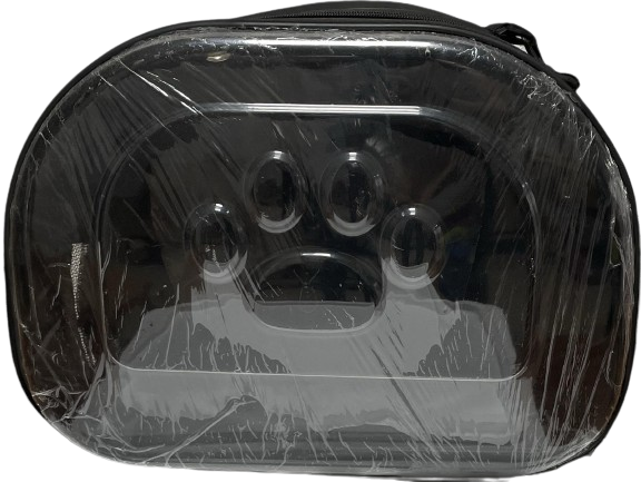 İbapet Pati Desenli Taşıma Çantası (Siyah)