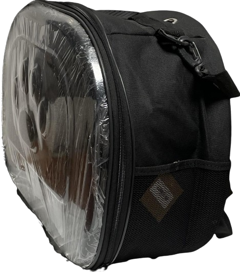 İbapet Pati Desenli Taşıma Çantası (Siyah)