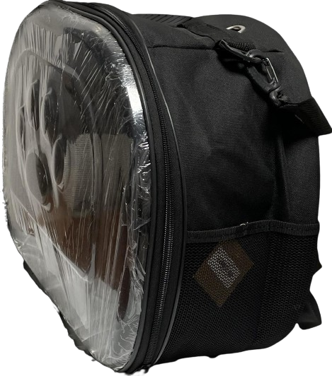 İbapet Pati Desenli Taşıma Çantası (Siyah)