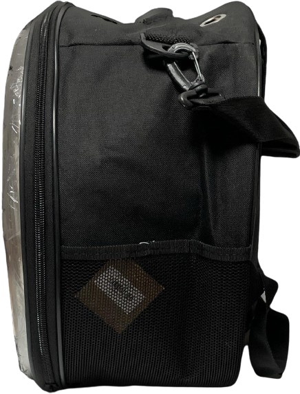 İbapet Pati Desenli Taşıma Çantası (Siyah)