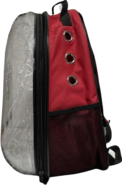 İbapet Şeffaf Sırt Çantası (Kırmızı)