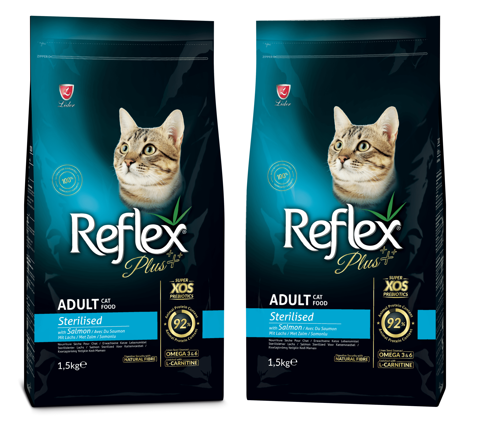 Reflex Plus Somonlu Kısırlaştırılmış Kedi Maması 1.5 kg