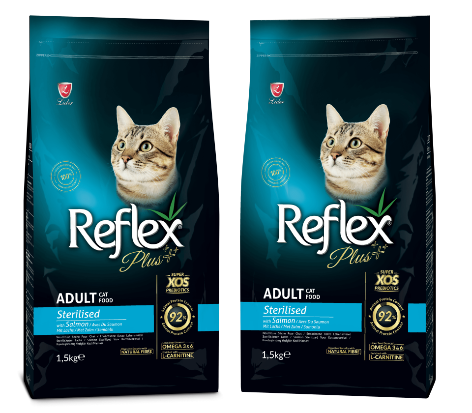 Reflex Plus Somonlu Kısırlaştırılmış Kedi Maması 1.5 kg