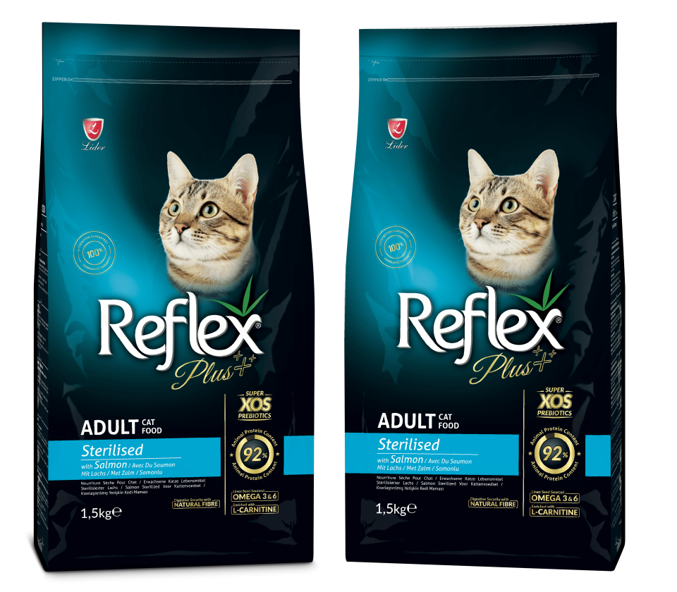 Reflex Plus Somonlu Kısırlaştırılmış Kedi Maması 1.5 kg