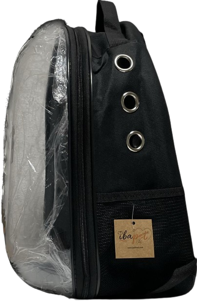 İbapet Şeffaf Sırt Çantası (Siyah)