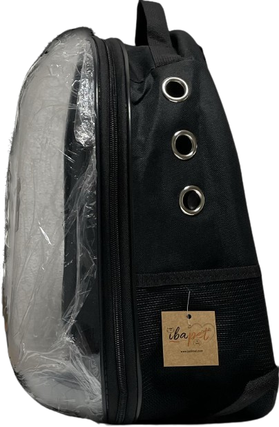 İbapet Şeffaf Sırt Çantası (Siyah)