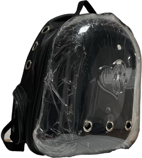 İbapet Şeffaf Sırt Çantası (Siyah)