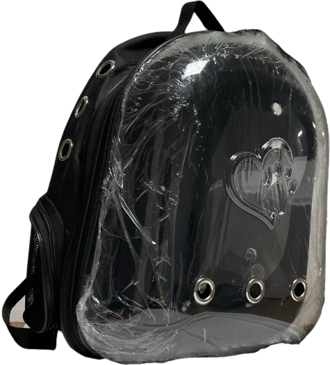 İbapet Şeffaf Sırt Çantası (Siyah)
