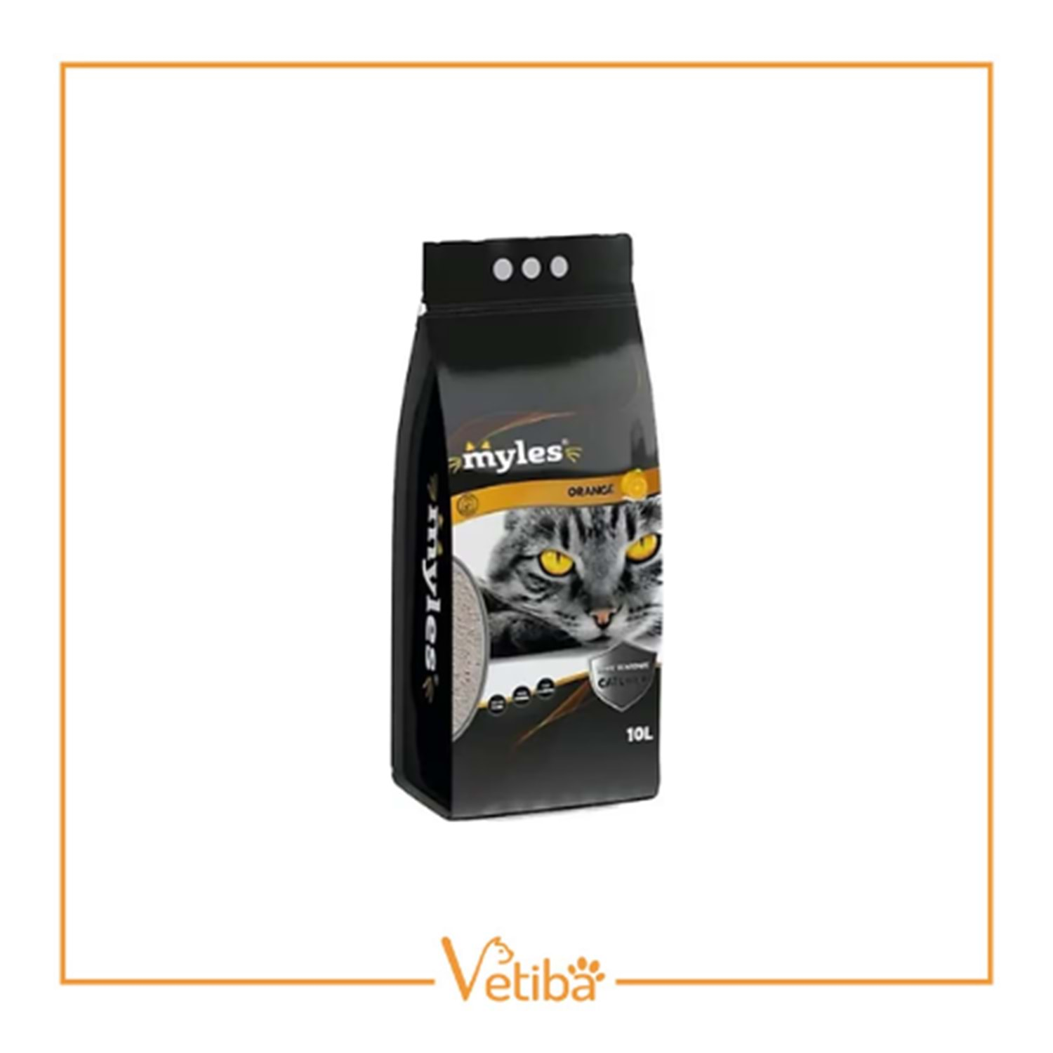 Myles Portakallı Kedi Kumu 10 lt