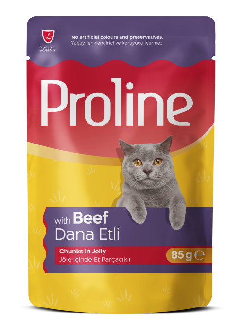 Proline Dana Etli Kedi Yaş Mama 85 gr