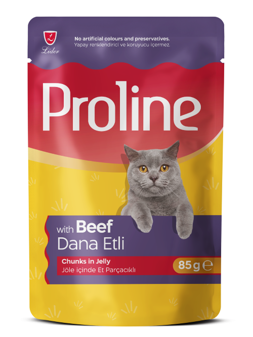 Proline Dana Etli Kedi Yaş Mama 85 gr