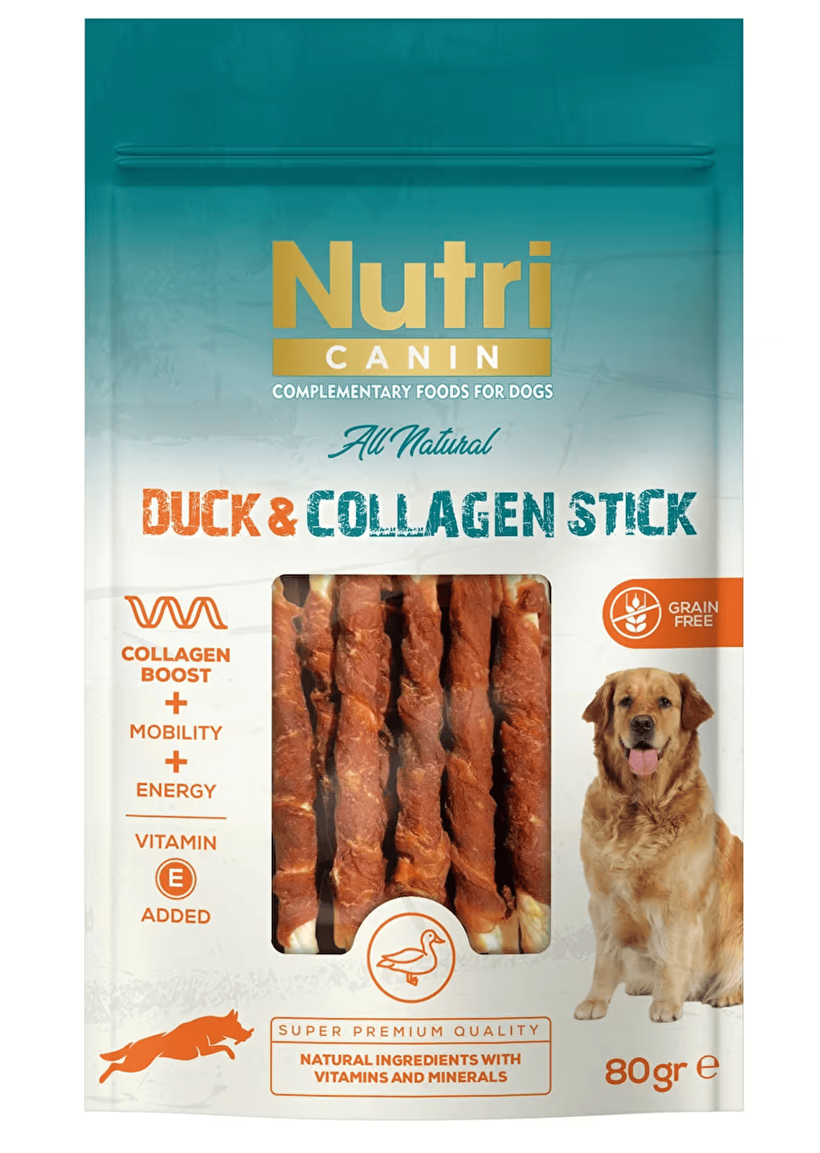 Nutri Canin Ördek Etli Kolajen Çubuk 80 g