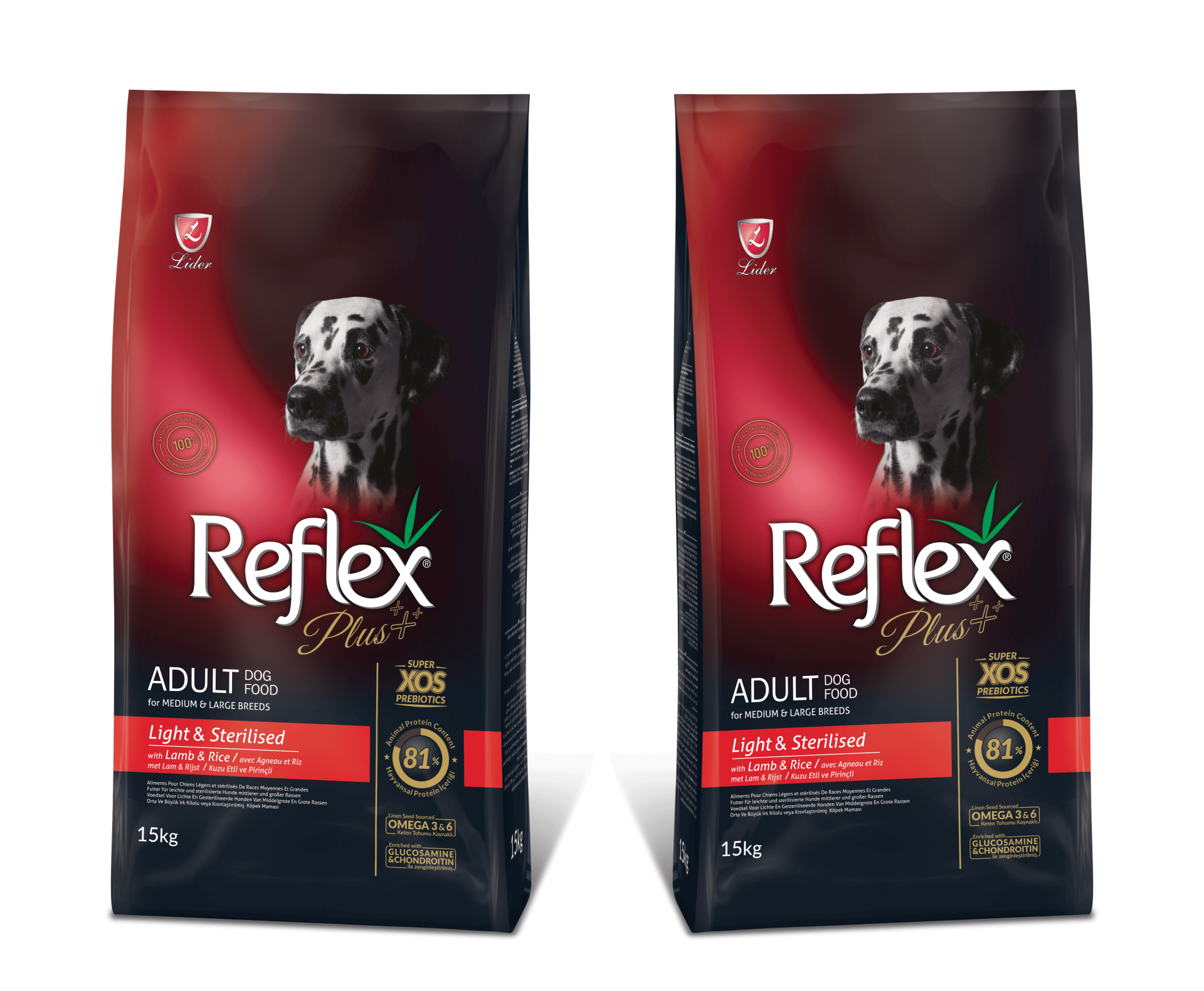 Reflex Plus Kısırlaştırılmış Köpek Ve Light Kilo Kontrol Maması 15 kg