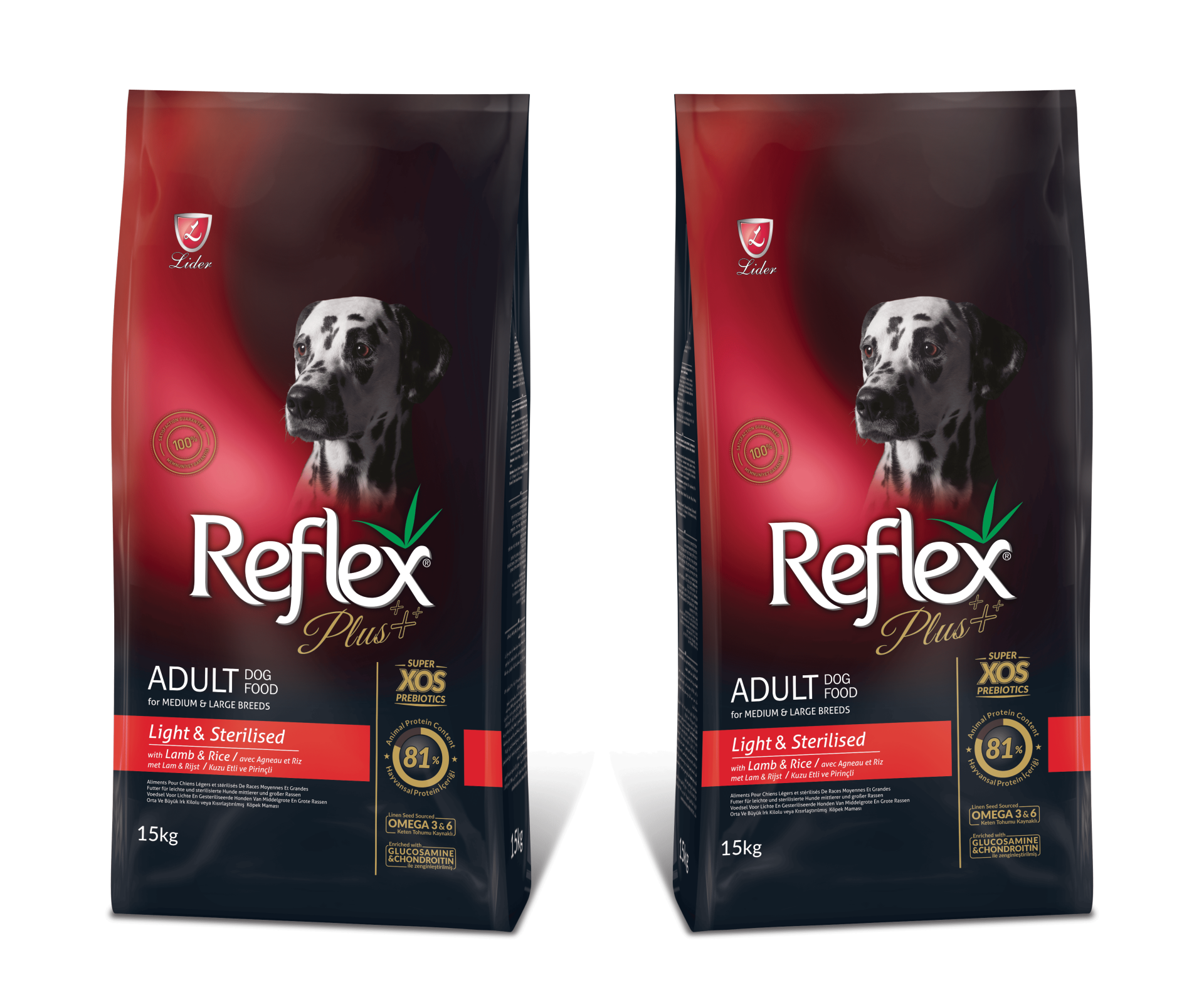 Reflex Plus Kısırlaştırılmış Köpek Ve Light Kilo Kontrol Maması 15 kg