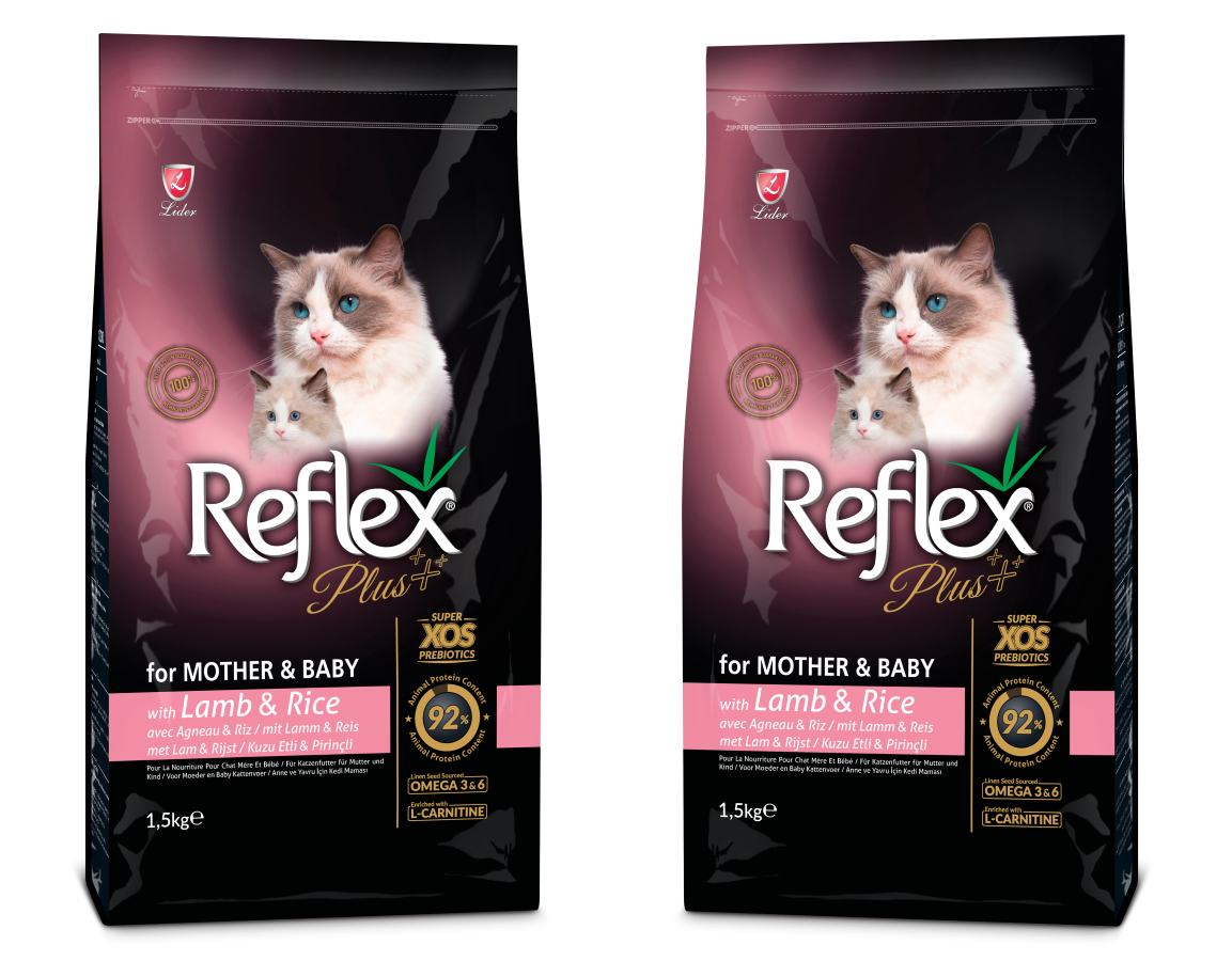 Reflex Mother & Babycat Kuzu Etli Ve Pirinçli Yavru Kedi Maması 1.5 kg