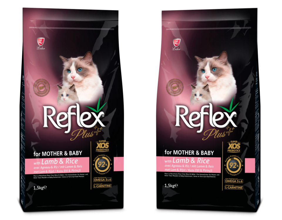 Reflex Mother & Babycat Kuzu Etli Ve Pirinçli Yavru Kedi Maması 1.5 kg