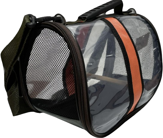 İbapet Şeffaf Kuş Çantası (Turuncu)