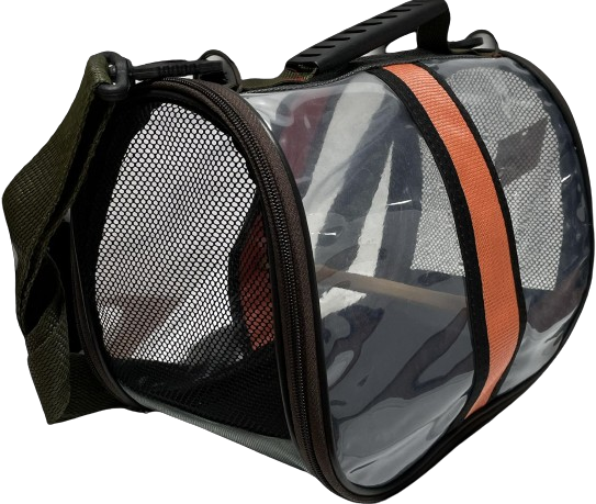 İbapet Şeffaf Kuş Çantası (Turuncu)