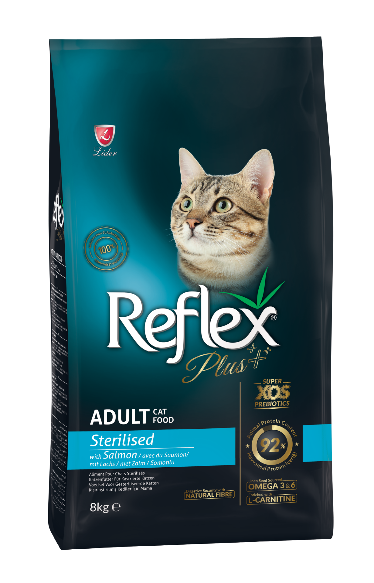 Reflex Plus Somonlu Kısırlaştırılmıs Yetişkin Kedi Maması 8 kg