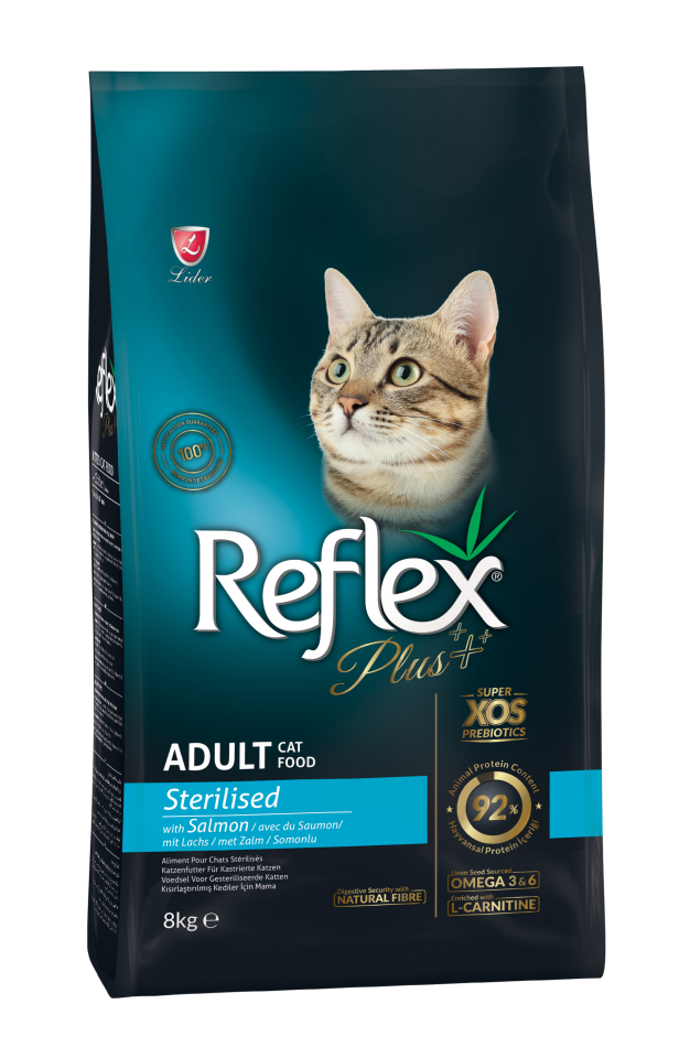 Reflex Plus Somonlu Kısırlaştırılmıs Yetişkin Kedi Maması 8 kg