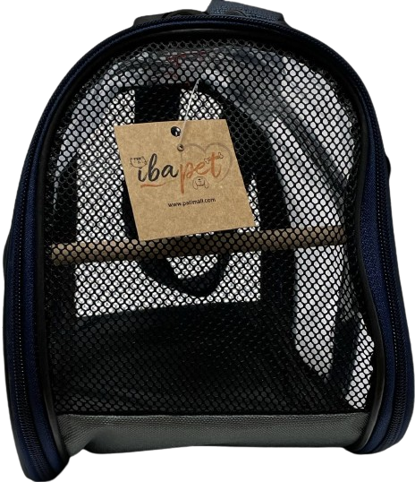 İbapet Şeffaf Kuş Çantası (Siyah)