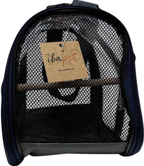 İbapet Şeffaf Kuş Çantası (Siyah) STD