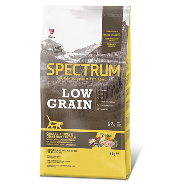 Spectrum Tavuklu Hindi Etli & Kızılcıklı Yetişkin Kedi Maması 2 kg