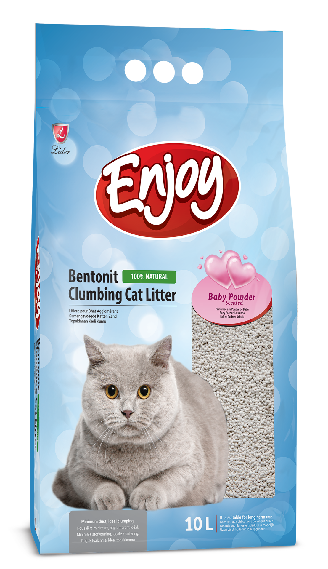 Enjoy Bentonit Bebek Pudra Kokulu Kedi Kumu 10 lt