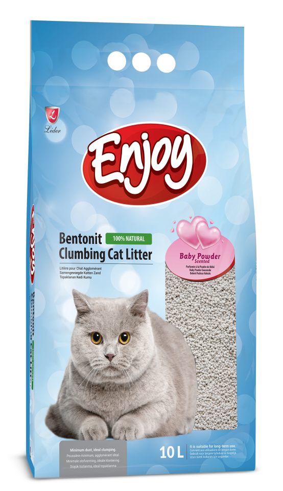 Enjoy Bentonit Bebek Pudra Kokulu Kedi Kumu 10 lt
