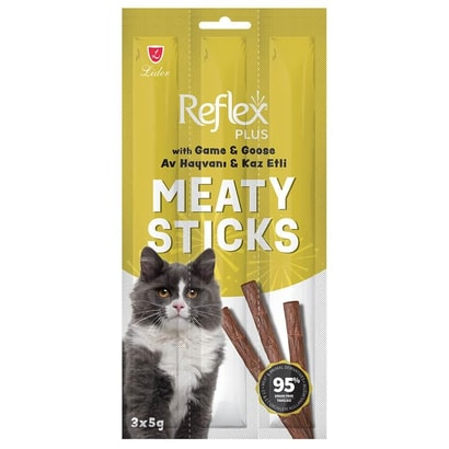 Reflex Plus Meaty Sticks Av Hayvanı & Kaz Ödül Maması 3*5 gr
