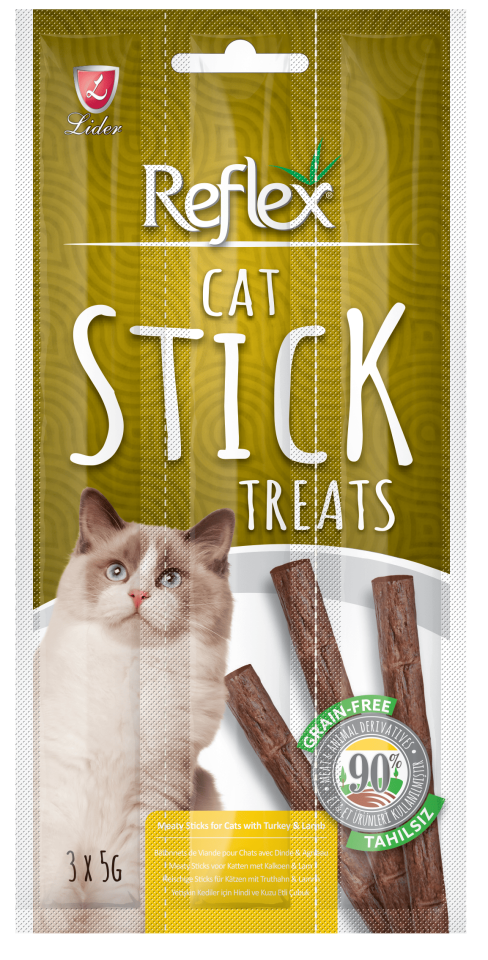 Reflex Plus Meaty Sticks Hindi & Kuzu Ödül Maması 3*5 gr