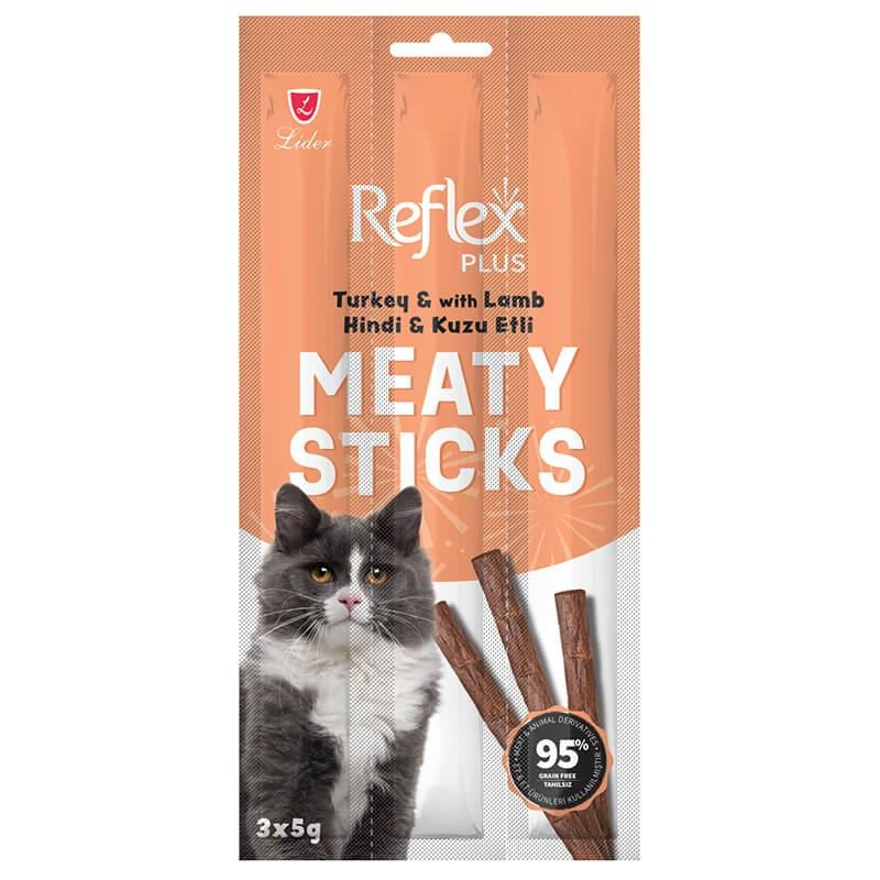 Reflex Plus Meaty Sticks Hindi & Kuzu Ödül Maması 3*5 gr