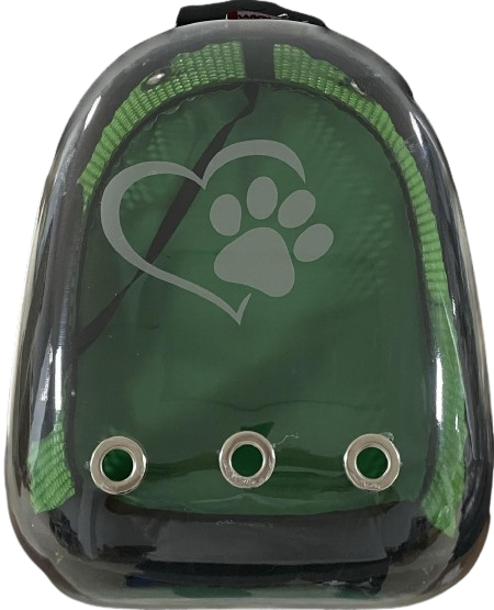 Migno Yeşil Astronot Kedi Köpek  Taşıma Çantası