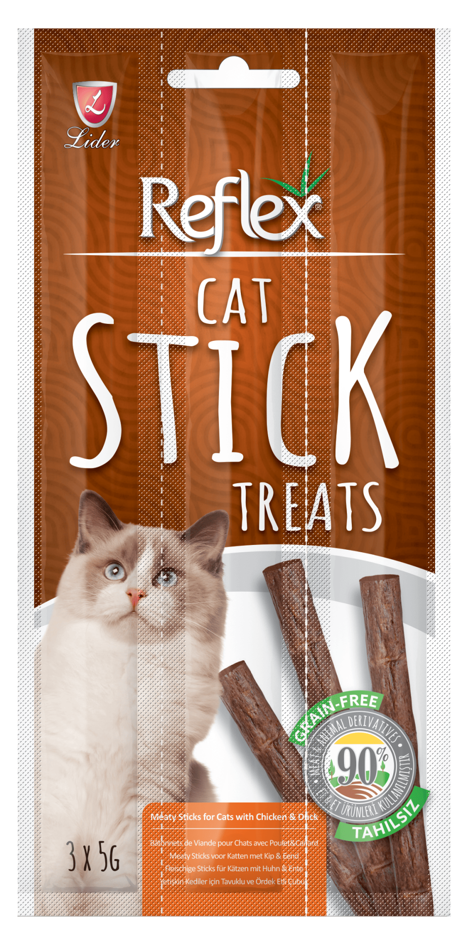 Reflex Plus Meaty Sticks Tavuk & Ördek Kedi Ödül Maması 3*5 gr