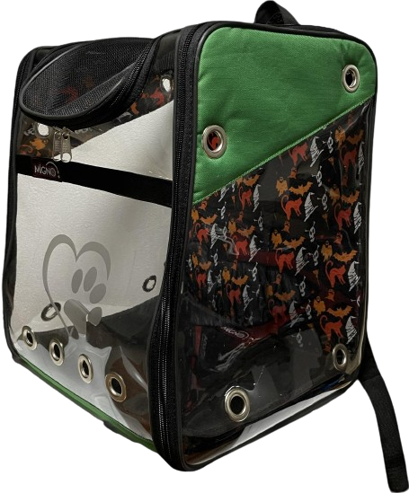 Migno Yeşil Şeffaf Kedi Köpek  Taşıma Çantası