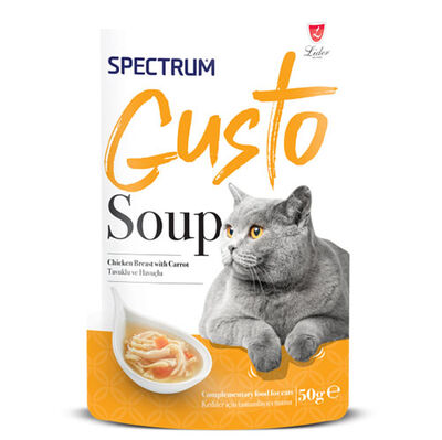 Spectrum Gusto Tavuklu ve Havuçlu Kedi Çorbası 50 g