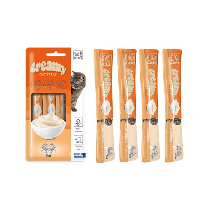Creamy Yengeç Kedi Ödül Maması 4*15 g STD