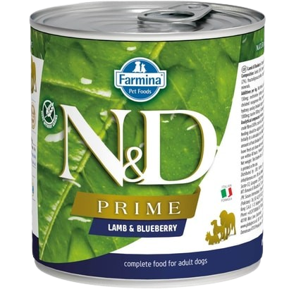 ND Tahılsız Kuzu & Yaban Mersini Köpek Konservesi 285 gr