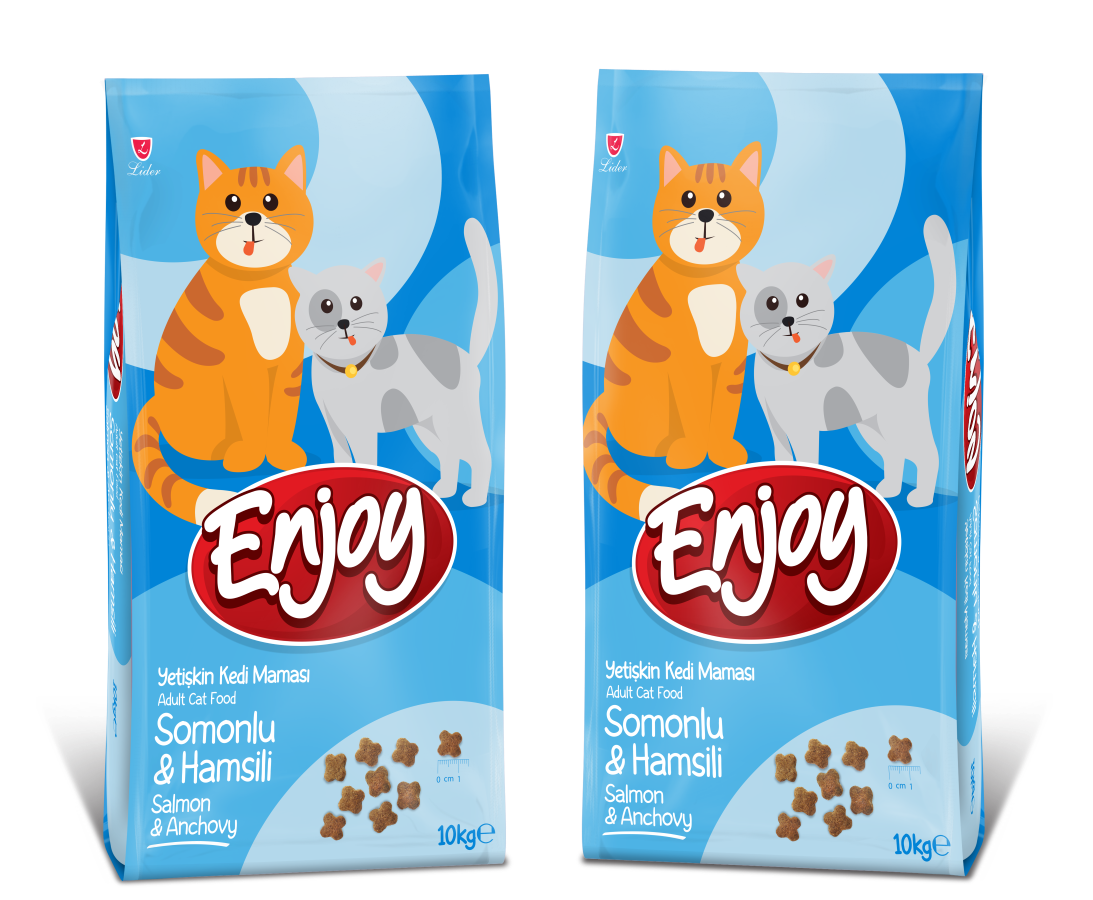 Enjoy Somon Hamsi Yetişkin Kedi Maması 10 kg