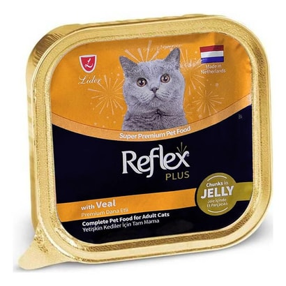 Reflex Plus Dana Etli Jelly Yetişkin Kedi Yaş Maması 85 g