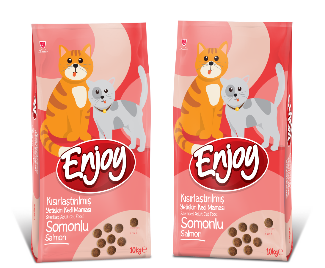 Enjoy Somonlu Kısırlaştırılmış Kedi Maması 10 kg