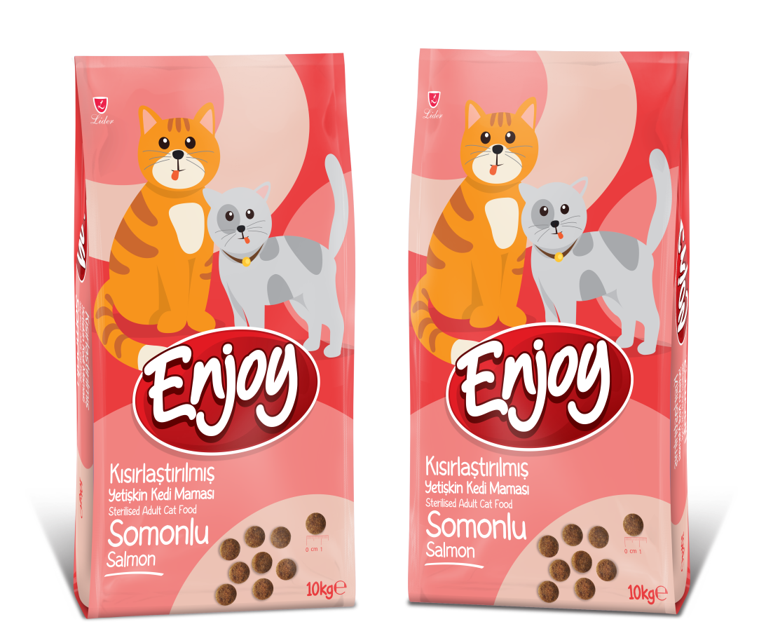 Enjoy Somonlu Kısırlaştırılmış Kedi Maması 10 kg