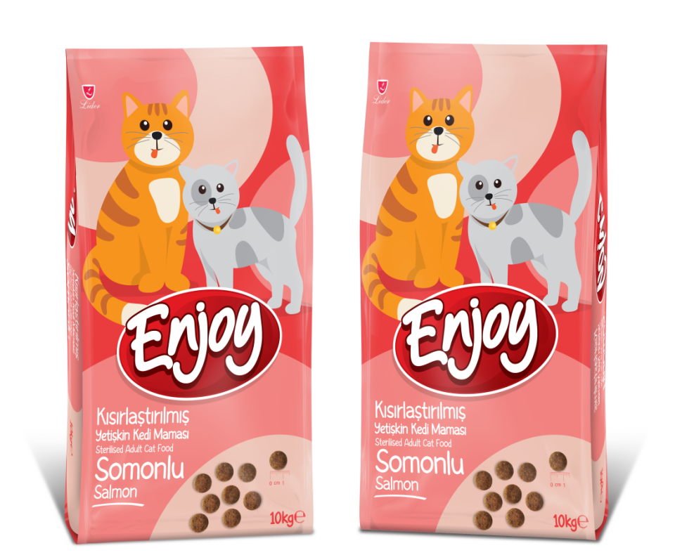 Enjoy Somonlu Kısırlaştırılmış Kedi Maması 10 kg