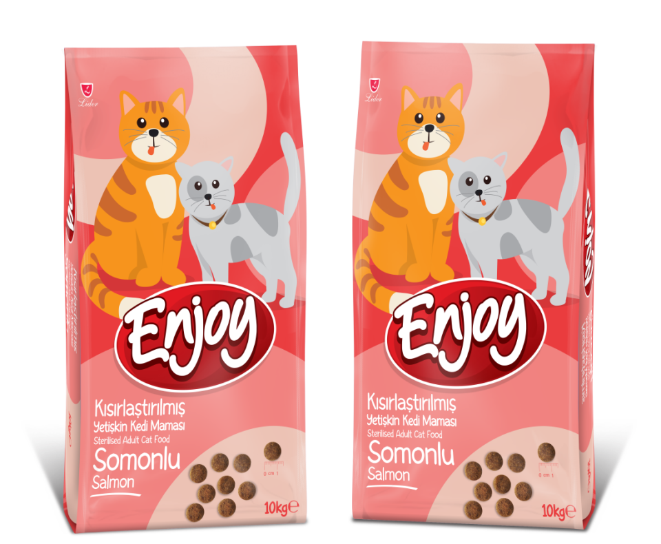 Enjoy Somonlu Kısırlaştırılmış Kedi Maması 10 kg