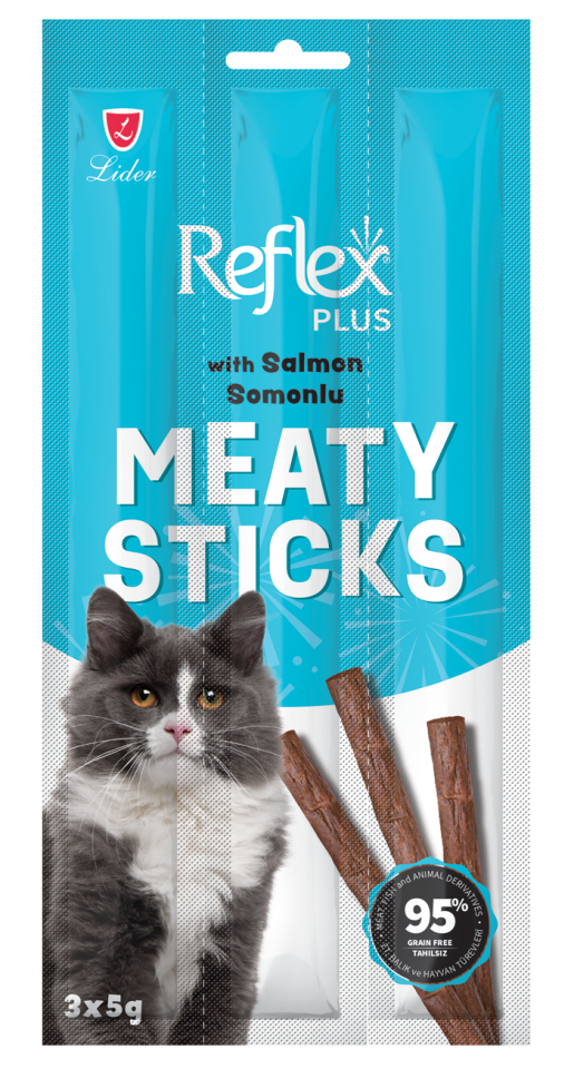 Reflex Plus Meaty Sticks Somonlu Ödül Maması 3*5 gr
