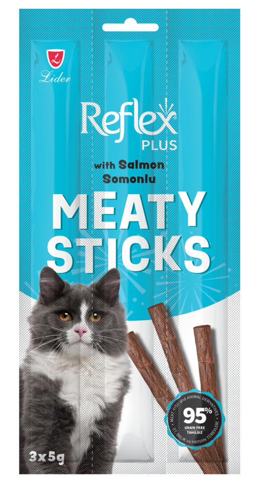 Reflex Plus Meaty Sticks Somonlu Ödül Maması 3*5 gr